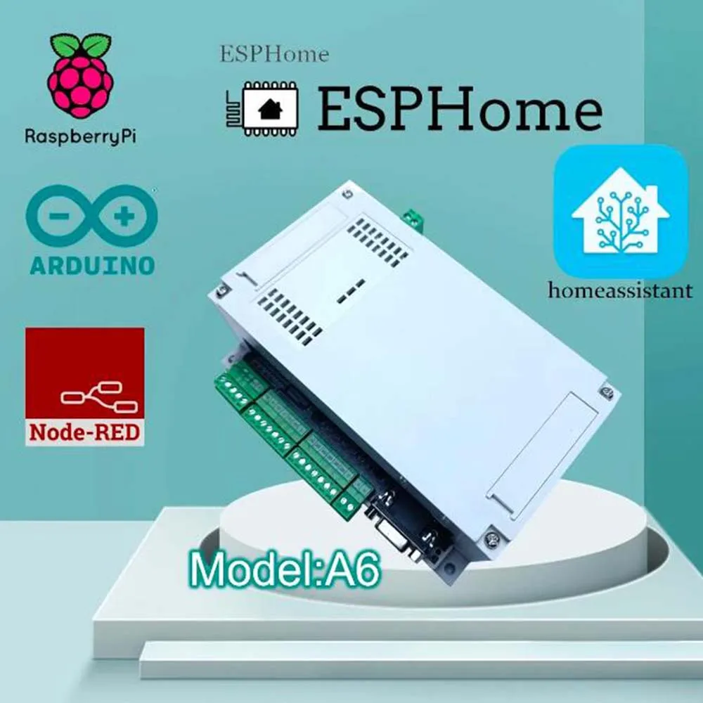 A6 Arduino IDE ESPHome Relay Board Enables DIY Program Example Source Code Provide MQTT Raspberry PI Communications RS485 I2C