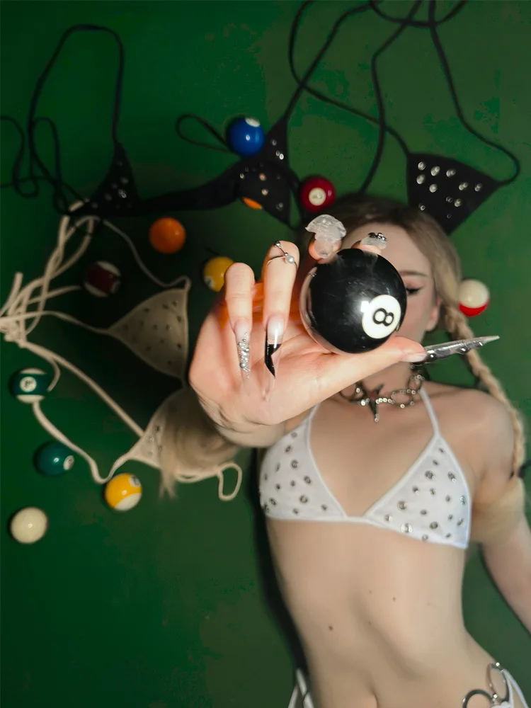 

2026 New Steel Rim Hanging Neck Sexy Hot Girl Bikini Casual Fashion Set y2k