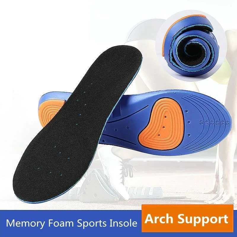 Memory Foam Sweat Absorption Sport Running Shoes Insole Men Women Breathable Comfortable Foot Pads Arch Suppor Inserts Cushion