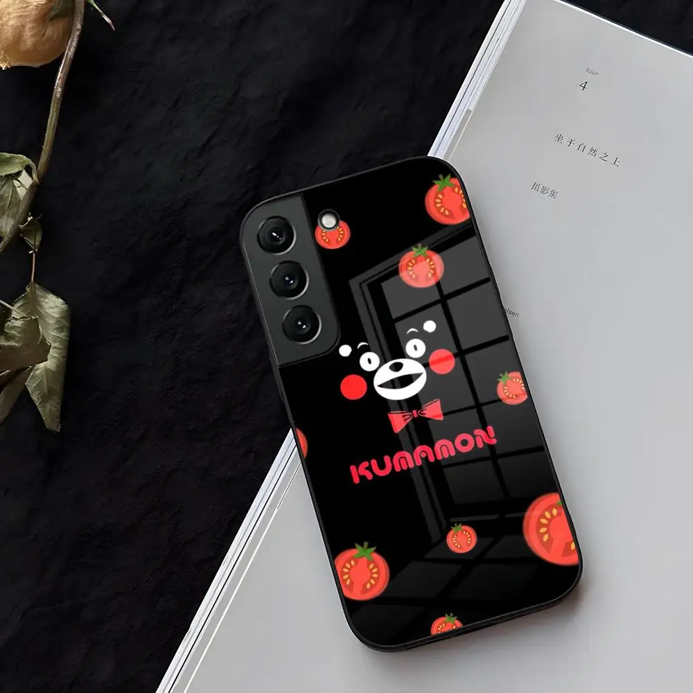 K-Kumamon Phone Case Glass For Samsung S26 S25 S24 S23 Ultra Fe Plus A16 A17 A37 A57 A15 A25 A35 Cover