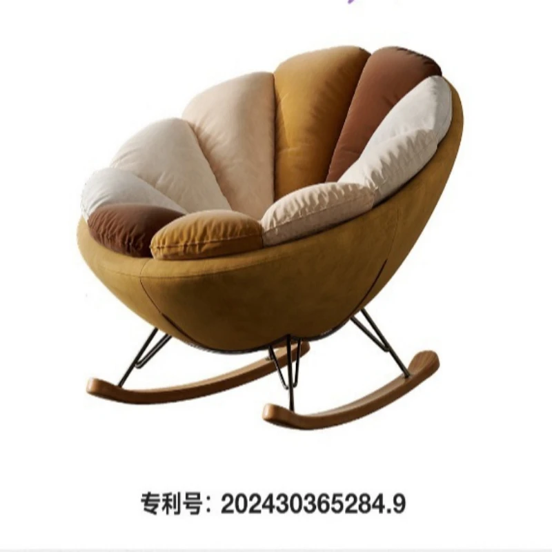 Modern sofa chair sun flower rocking chair balcony lazy lounge chair recliner
