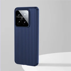 Luxury Corrugated Pattern Matte Hard PC For Magsafe Case For Xiaomi Mi 14 13 Pro Ultra Mi14 Magnetic Wireless Charge Back Cover