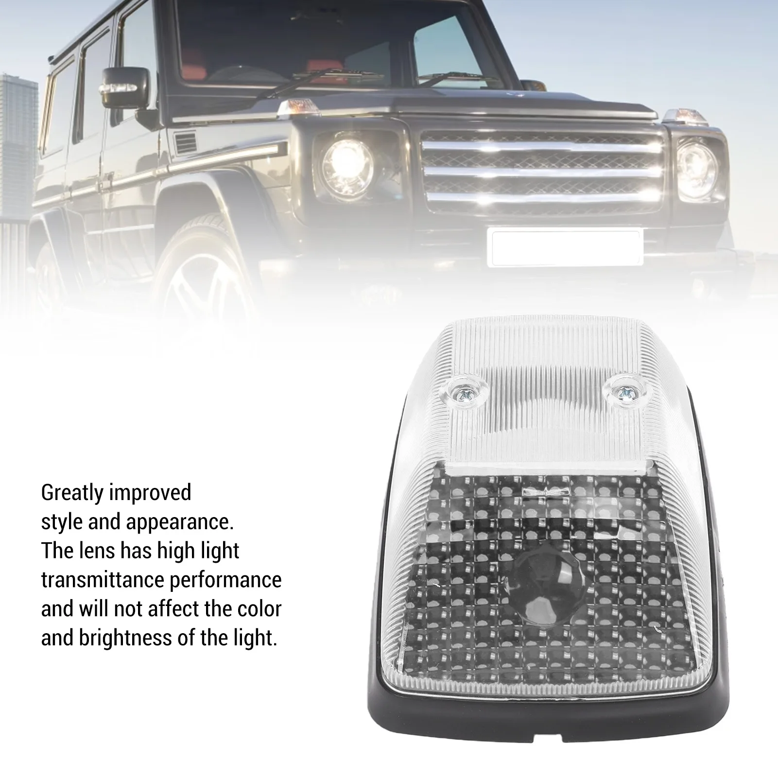 1PC A9018200021 Front Turn Signal Lamp Housing with Base for Amber Replacement G-Class Wagon W460 W463 1979-2018 Left Right