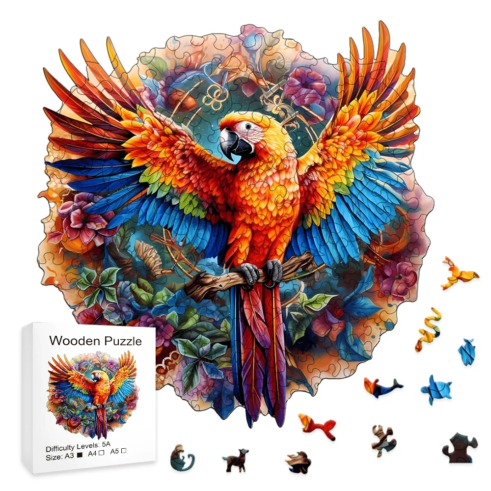 Beautiful Hummingbird Wooden Puzzle - Perfect Home Decoration and Holiday Gift Creative Puzzle for Adults and Children\'s Puzzle