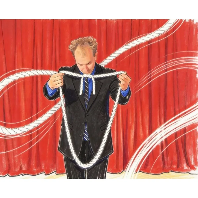 Slashed Prop by Scott Alexander - Cut and Restored Rope Magic Trick Visual Comedy Stage Close Up Illusion Gimmick Props Magician