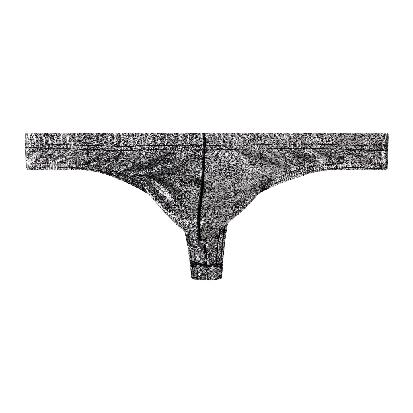 Men's Underwear Faux Leather Sexy Thong Low Rise Personality Plus Size New