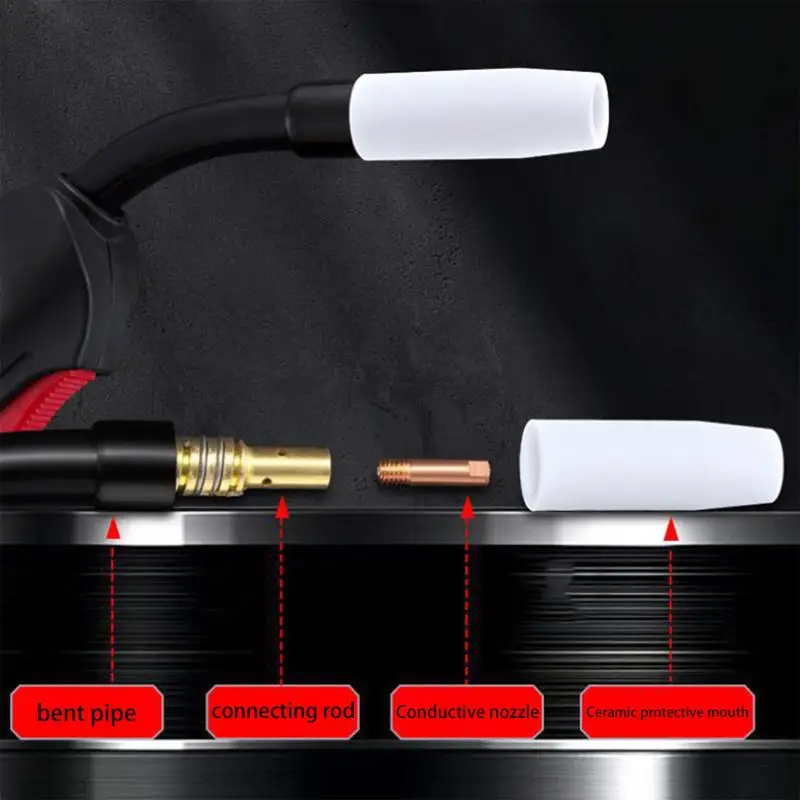 

Новинка! Защитное сопло MB15AK для MIG-сварки, вторичная защита, аксессуары для сварочного пистолета, керамический защитный колпачок 15AK