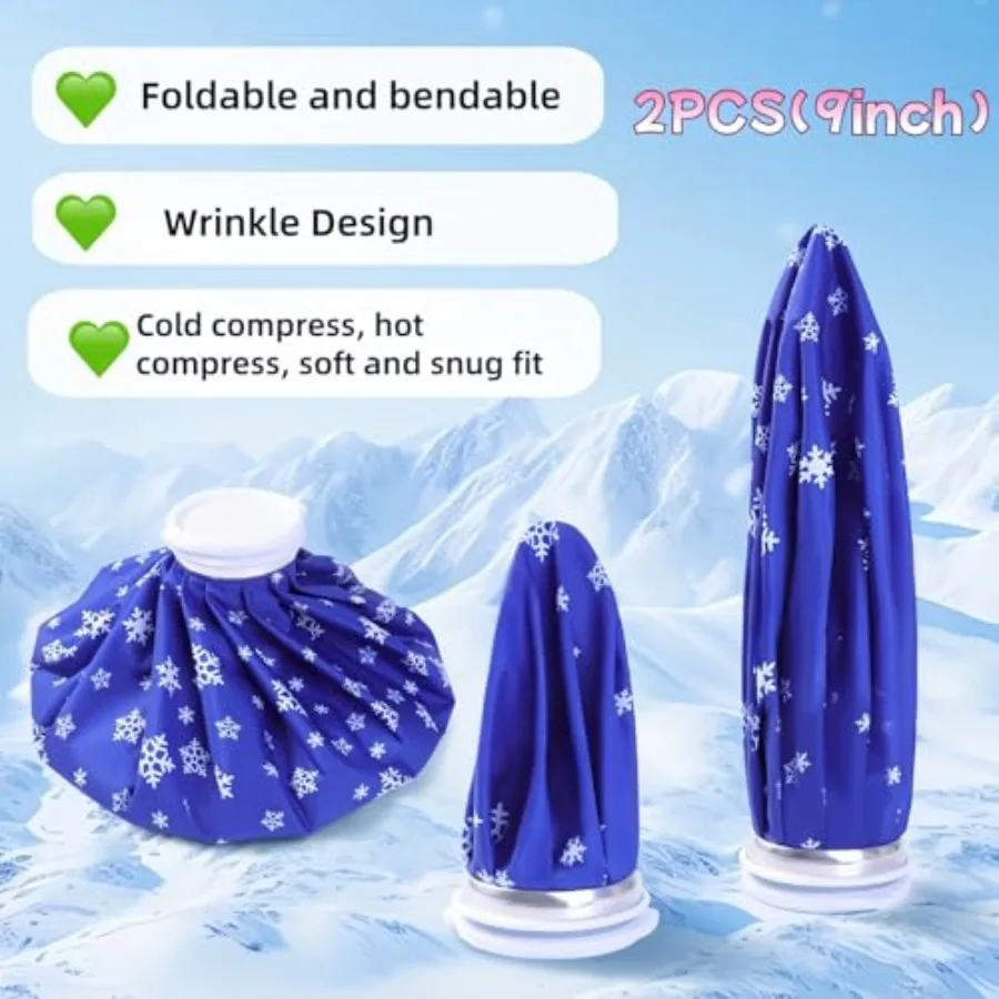 Hot and Cold Reusable Ice Bag for Sport Injuries Ice Pack for Injuries, Hot and Cold Therapy, Teeth Pain Cold Pack, Headaches C