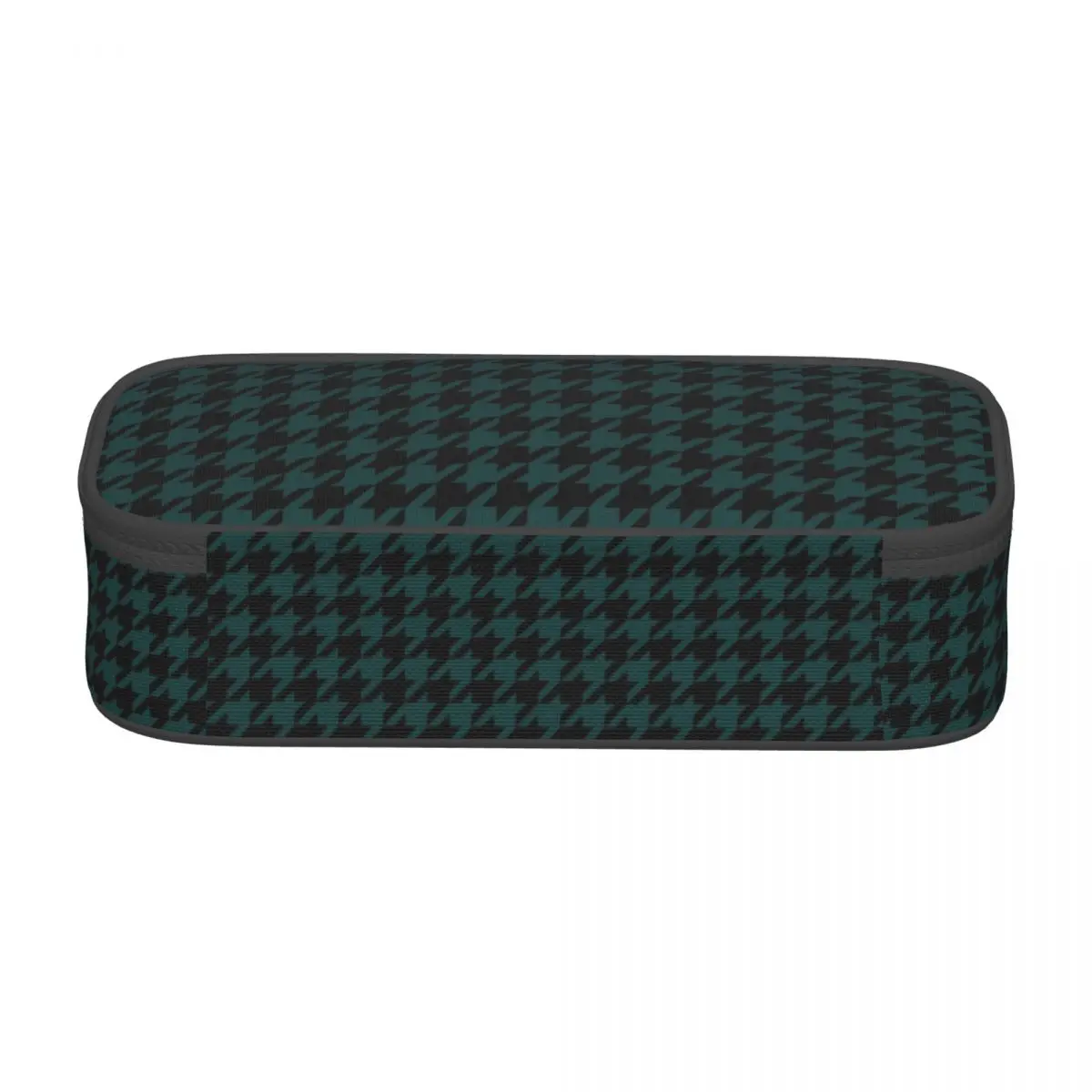 Customized Traditional Houndstooth Pattern Pencil Case for Geometric Dogstooth Plaid Pen Bag Box School Accessories