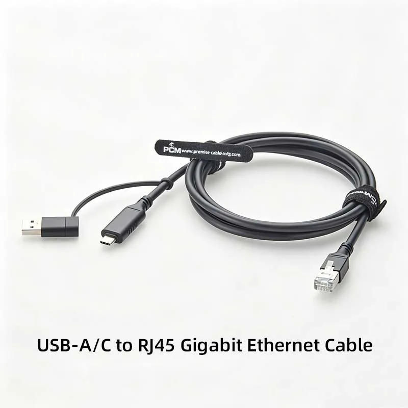 USB-A/USB-C to RJ45 Gigabit Ethernet Cable—High-Speed, Stable Data Transfer Adapter