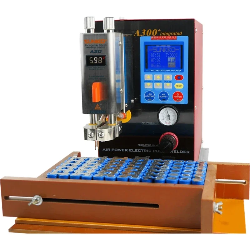 All in One A300+ Built-in Air  Spot Welder 6000W 1200A Industrial Grade Machine Compressor Integrated Pneumatic Lithium Battery