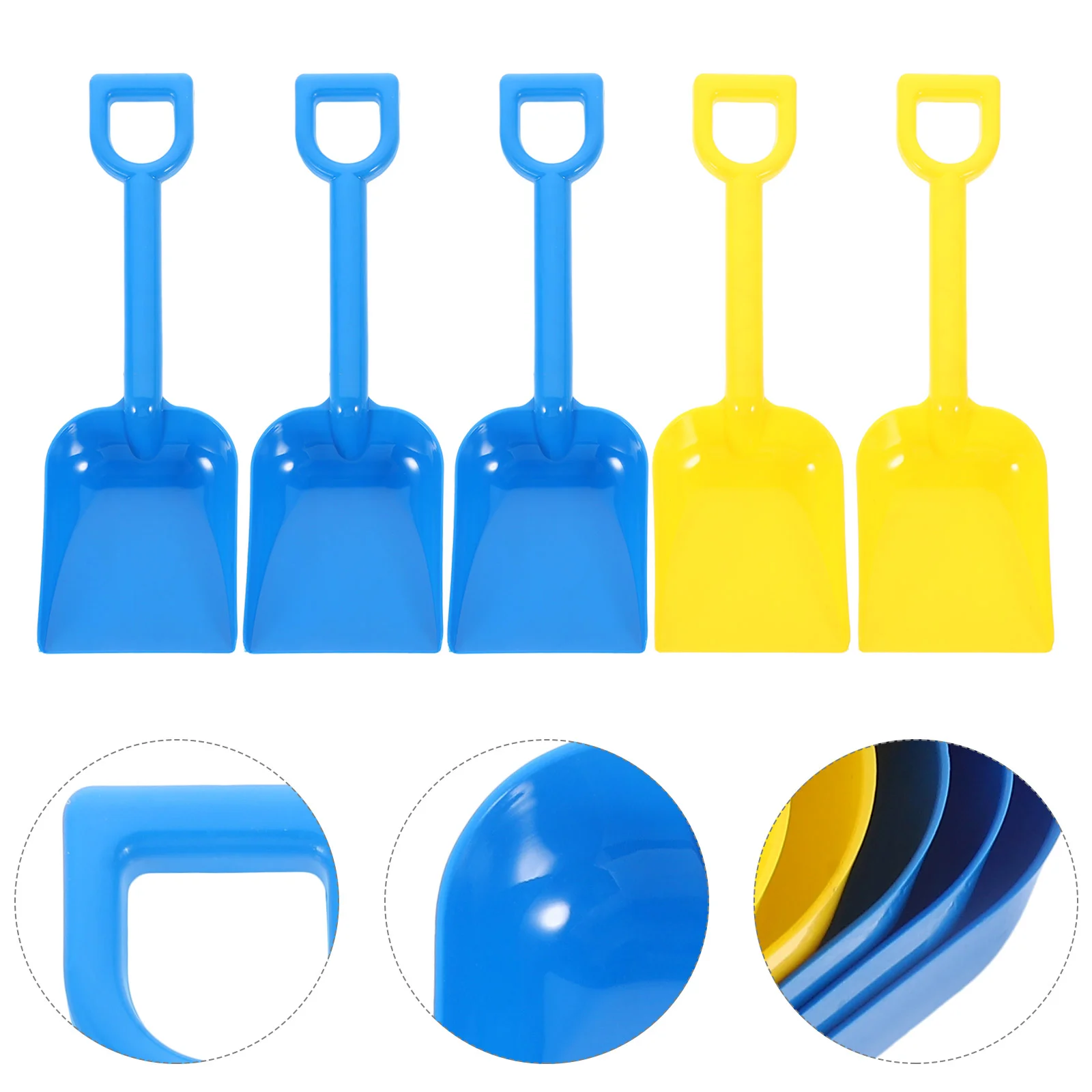 5 Pcs outside Kids Toys Sand Digging Set Plastic Shovels Beach Lightweight Outdoor Toddler