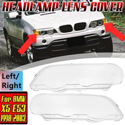 Right/Left Car Headlight Cover For BMW X5 E53 1998 1999 2000 2001 2002 2003 Headlight Lens Cover Lampcover Cover Lampshade Shell