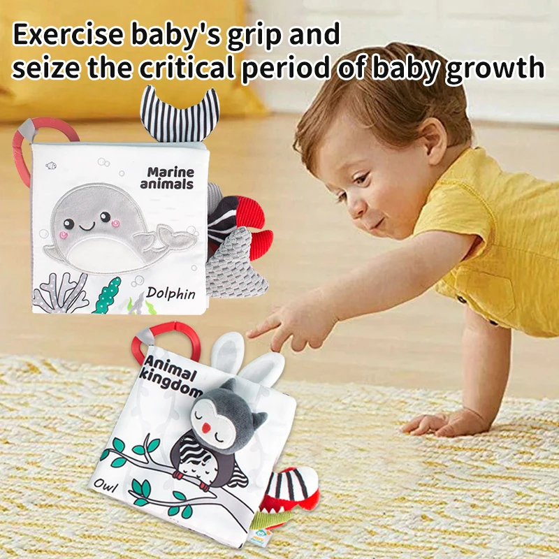 Montessori Baby Frühe Pädagogische Tiere Schwanz Buch Eltern Kind Interaktion Aufklärung Lernen Buch Kinder Kognitive Buch Spielzeug