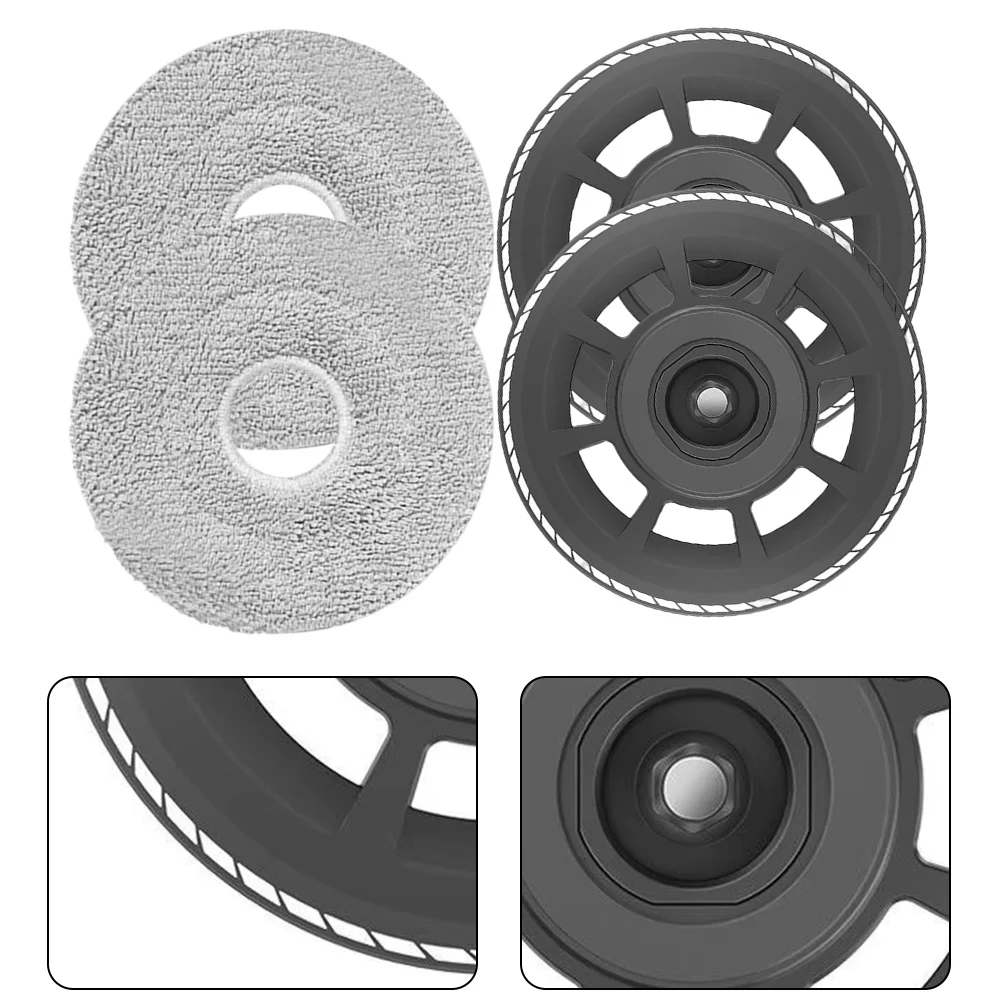 2 Pack Mop Cloth Holder Brackets for Dreame for m50 Ultra Robotic Vacuum Cleaner with Integrated Water Locking Function