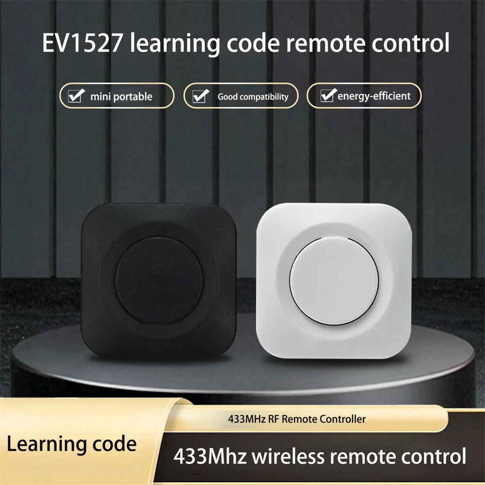Fixed Code 433.92MHz Garage Door Remote Duplicator Universal 1 Keys Self-copying Controller for Electric Gate Home Automation