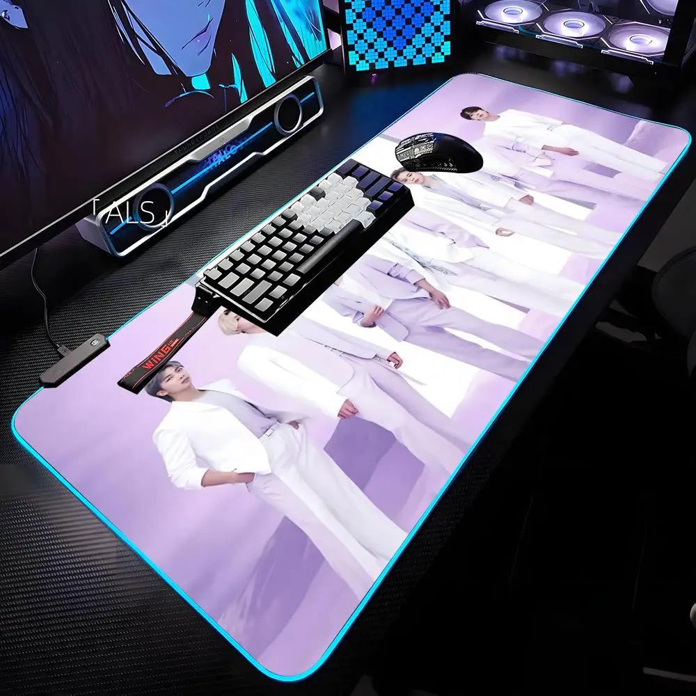 

Коврик для мыши Bulletproof B-btses-BOYES с RGB-подсветкой, коврик для мыши для ноутбука, коврик для мыши для ноутбука, геймерский коврик для компьютерного стола, игровые аксессуары