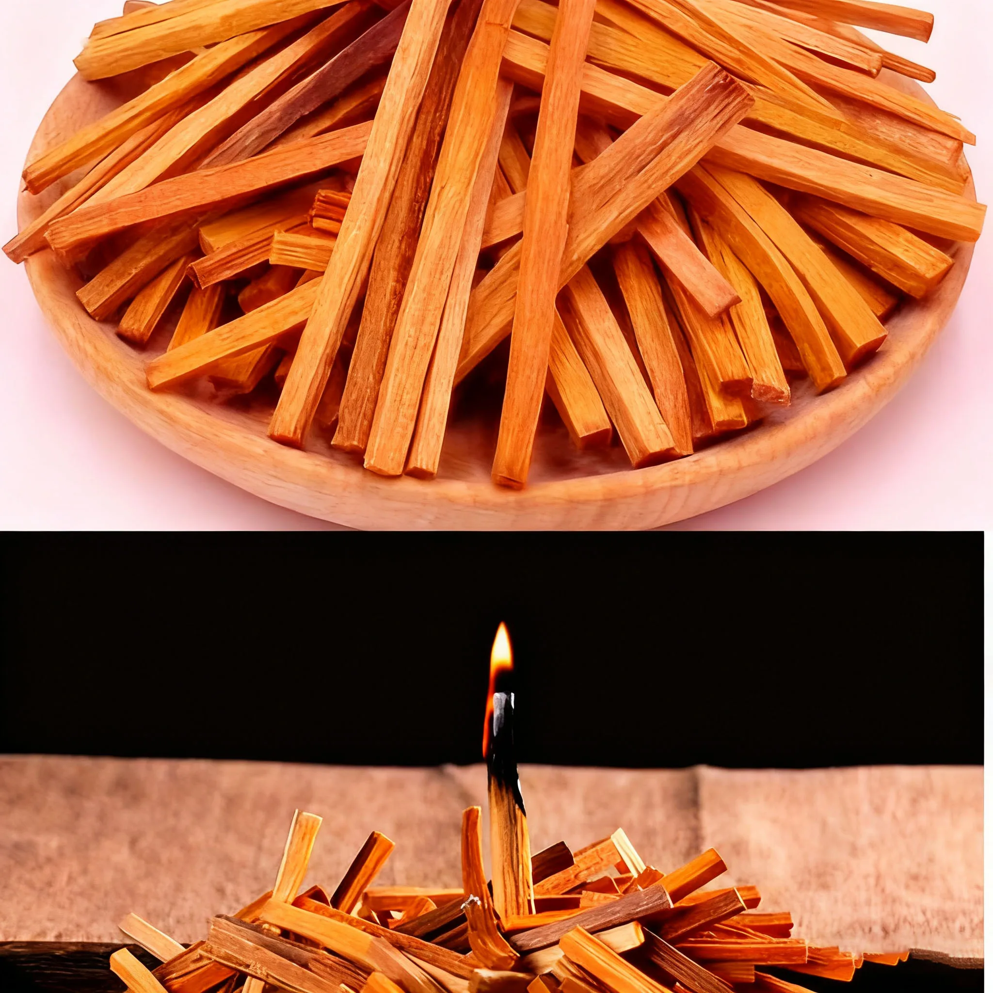 110g, Approximately 130 Pieces, Natural Sandalwood Logs, Traditional Sandalwood Sticks, Natural Hand-Split Wood Sticks, Purification, Healing, Meditation, Stress Relief, Aromatherapy