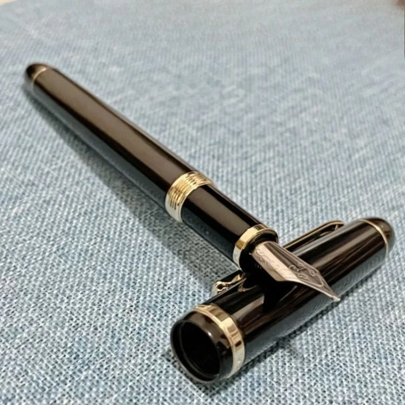 

Элегантная черная металлическая авторучка, длинный нож B, наконечник 1,0 мм, чернильные ручки, секретный писатель сообщений, шпионская игрушка для детей и взрослых, ручка для каллиграфии