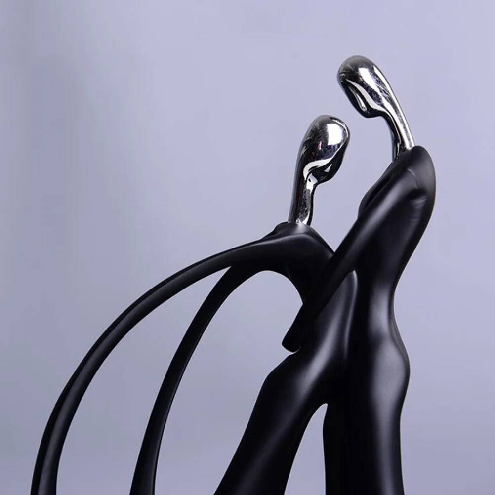 

Lover Resin Decoration Black Indoor Decorative Props Home Ornaments Creative Desk Ornament for Room Office Household