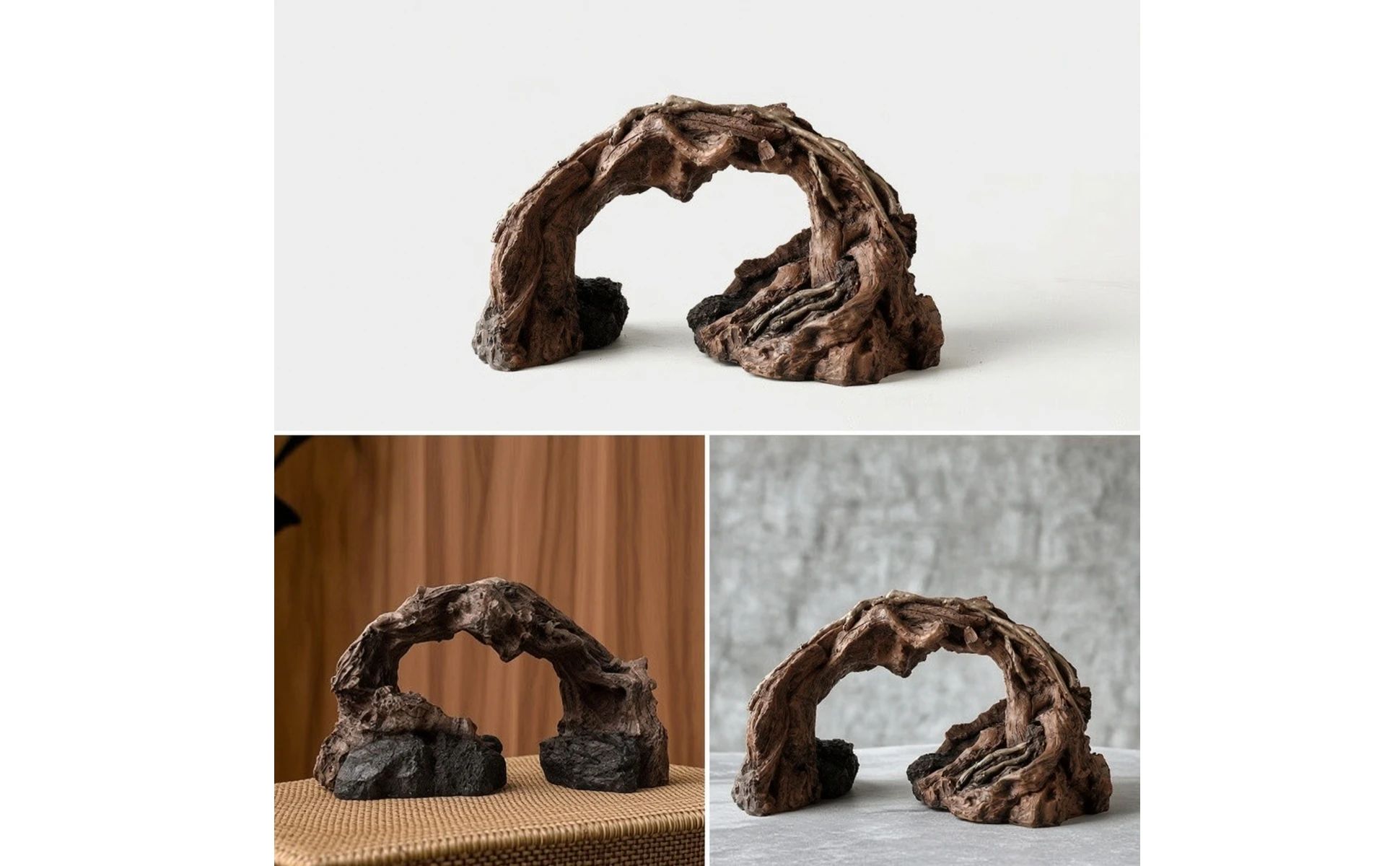 Artificial Driftwood Irregular Aquarium Driftwood Aquarium Stump Realistic Aquatic Pet Tank Cave Lifelike for Aquarists