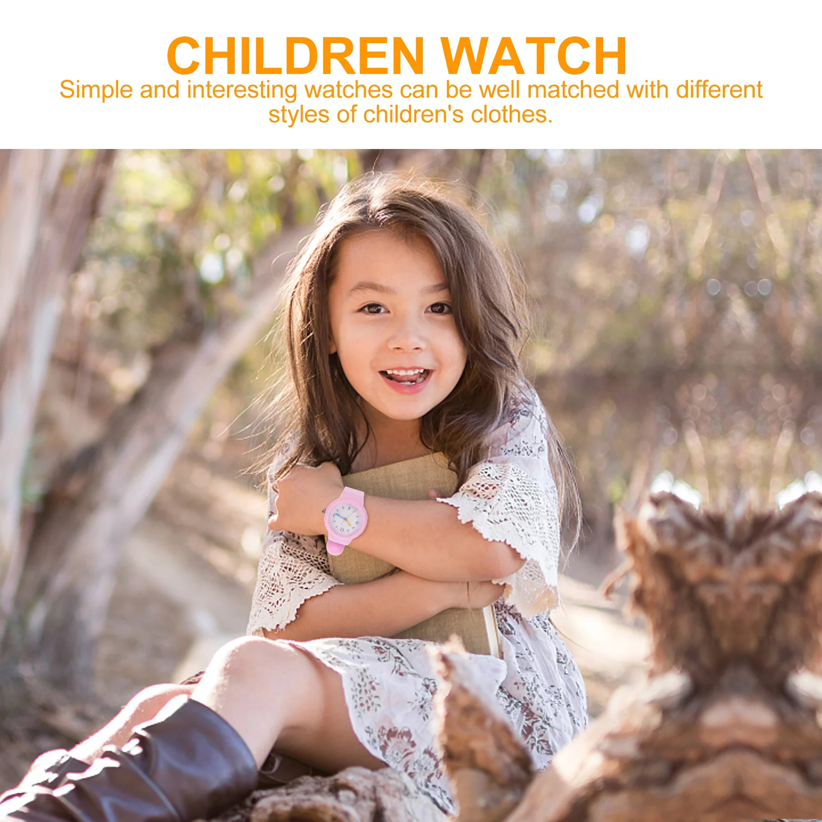 1pc Waterproof Watch Premium Wrist Watch Bright Smooth Durable Safe Eco-Friendly Gift For Exam Outdoor