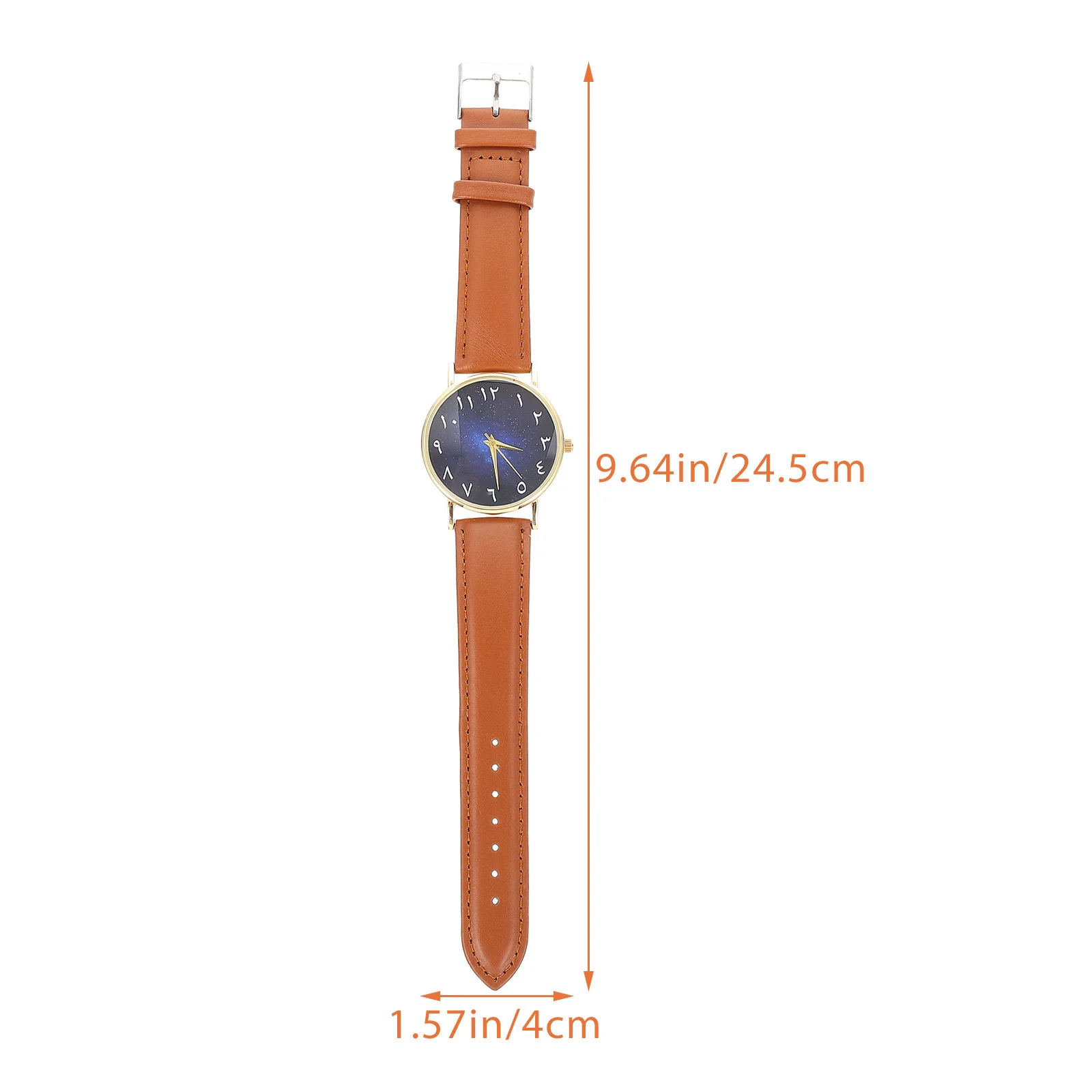 

Sky Dial Wrist Watch Strap Comfortable Adjustable Casual Arabic Numerals Exquisite Watch for Daily Business Adults