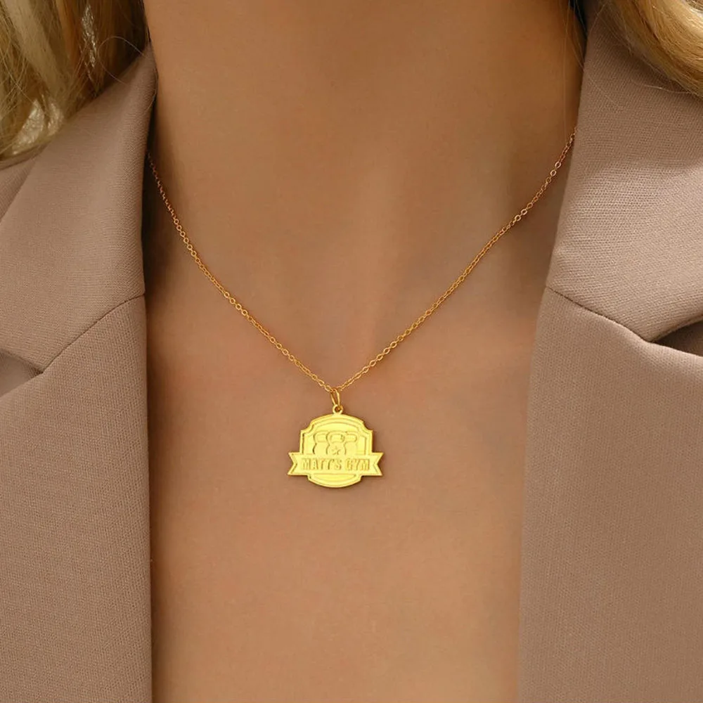 Custom pattern necklace, personalized logo necklace, custom logo necklace pendant, custom necklace, customize any design