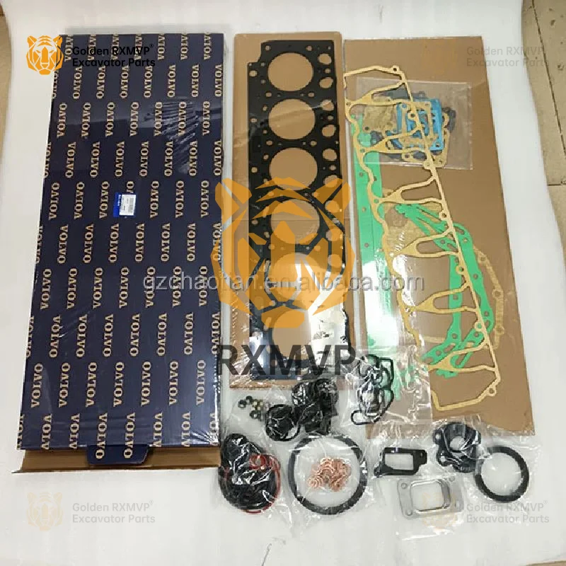 For XMVP Vol-vo Excavator Parts D6d Engine Full Overhaul Gasket Set Kit With Head Ec210 Ec210b