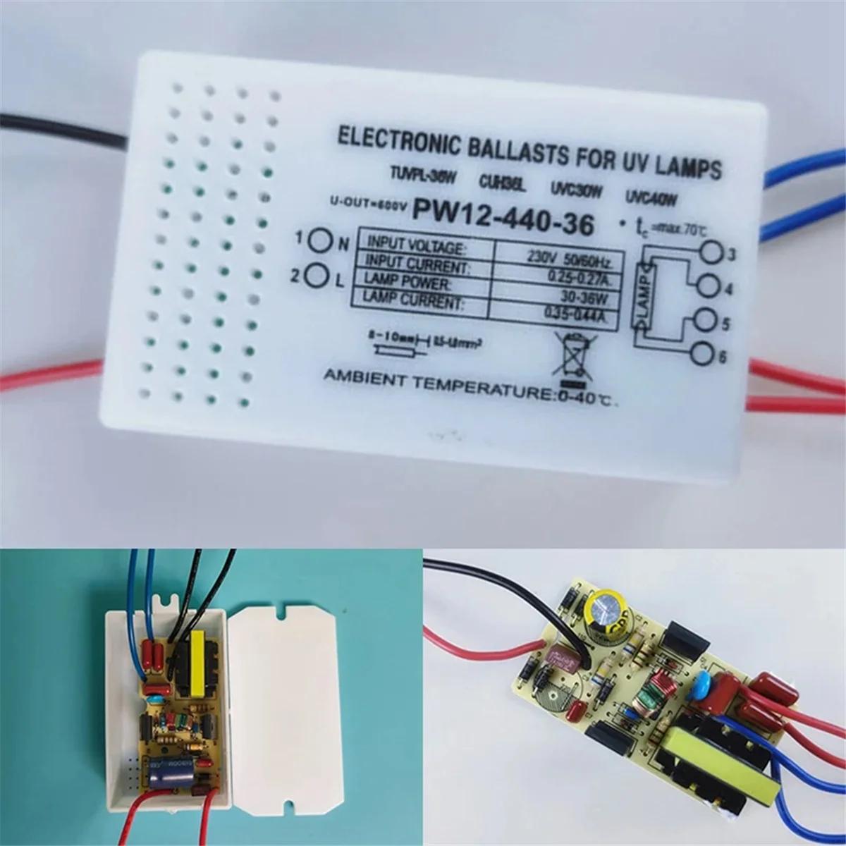 Reattori elettronici Reattori elettronici 30-36W Alimentatore elettronico universale 220V per lampada UV G23 G10q G5