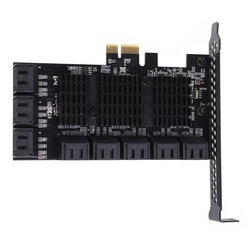 652F Expansion Card III Adapter PCIE 1X Ports SATA3.0 Controller Card