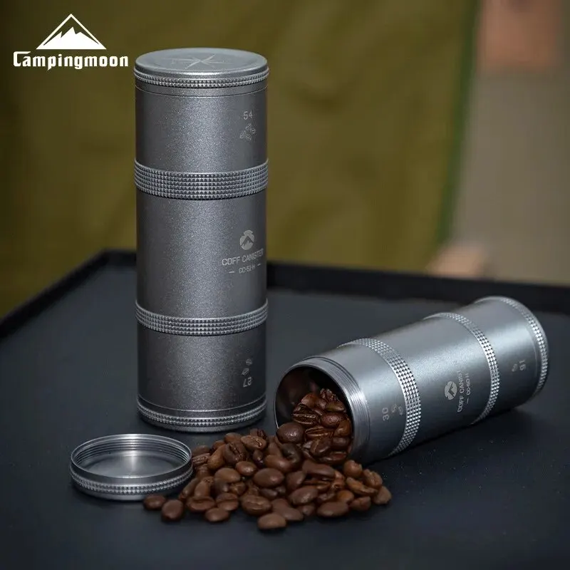 CAMPINGMOON 1pcs Coffee Beans Can Travel Storage Sealed Cans Powder Tea Cans Camping Equipment Outdoor Travel Essentials