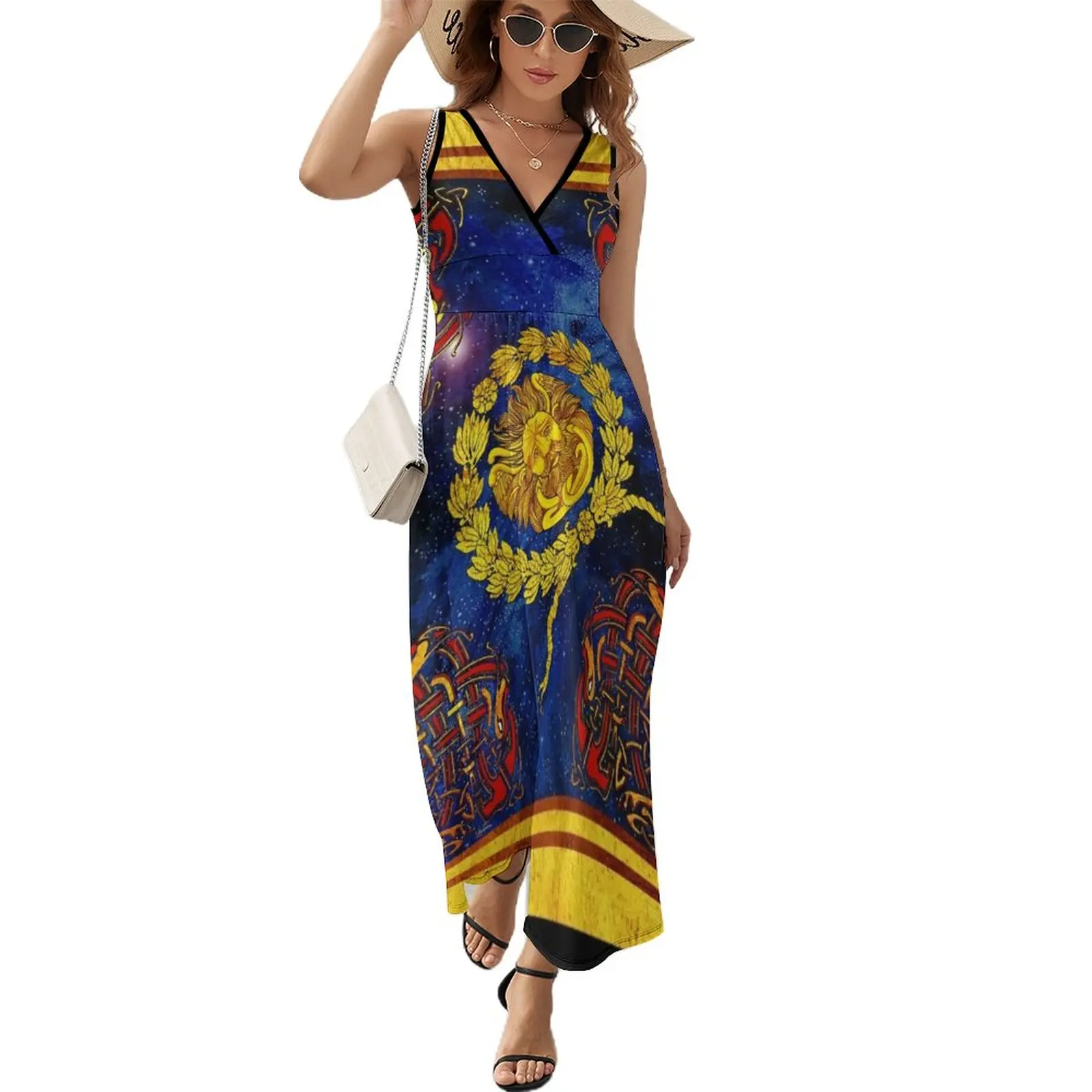 

Aquae-Sulis Belenos Scarf: Original Artwork Copyright Stuart Littlejohn/QPublishing 2019 Sleeveless Dress dresses for woman 2023