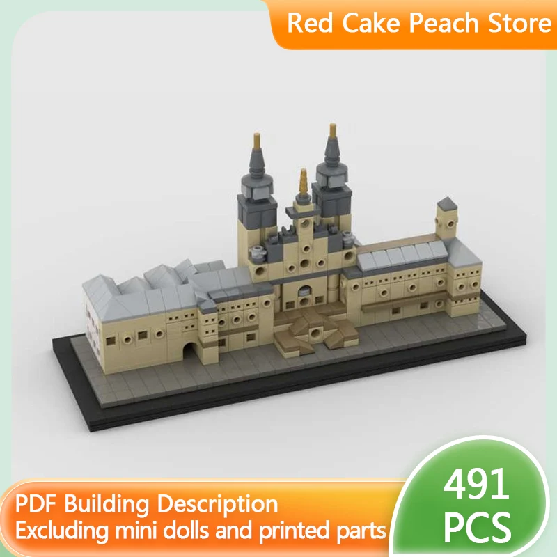 

Конструктор MOC «Католический собор Сант-Игона» (Сантьяго-де-Компастел), модульная технология, развивающая игрушка для детей, подарок на праздник