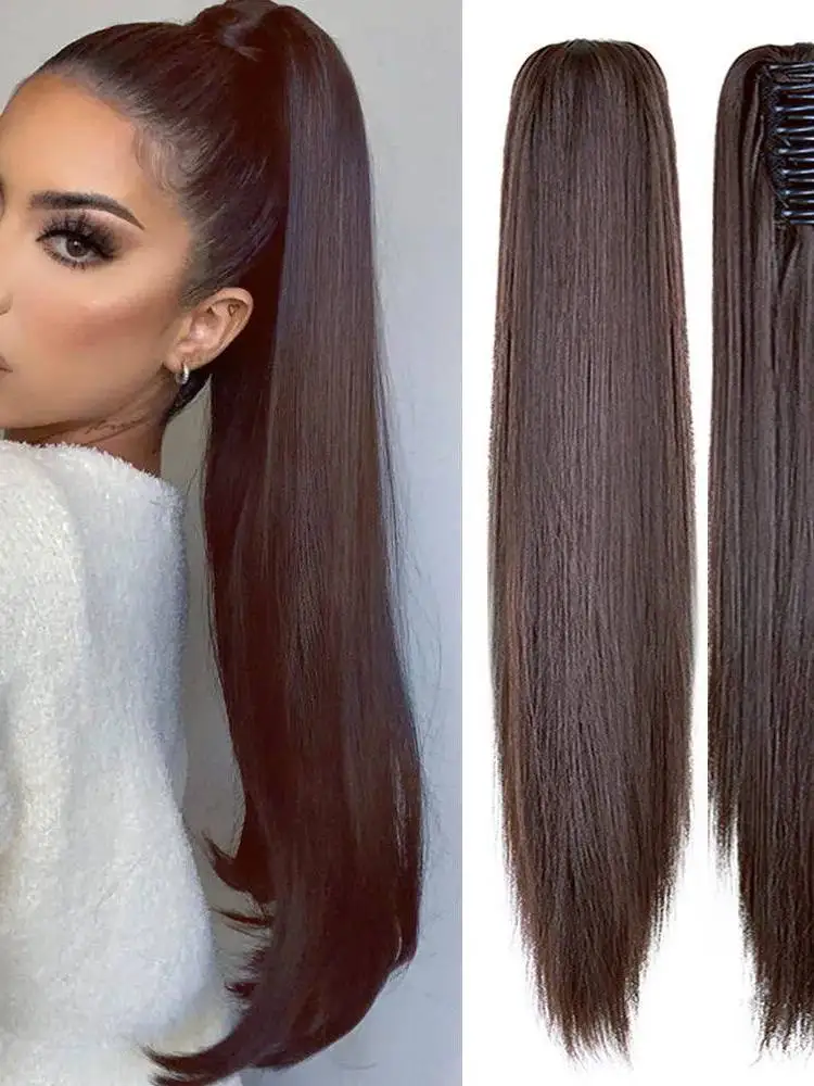 long-straight-synthetic-hair-extension-claw-clip-on-tail-easy-to-wear-no-brand-origin-china-for-fashion-accessories