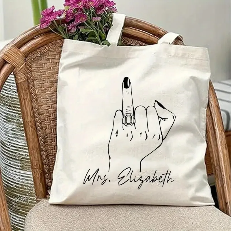 

Vintage Wedding Tote Bag, Perfect Present for an Upcoming Bride, a Wedding Gift for The Bride. Spacious And Stylish