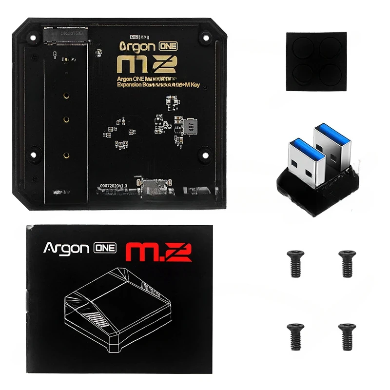 M.2 Raspberry Pi 4 Expansion Board Aluminum Bottom USB 3.0 To M.2 SATA NVMe SSD Adapter For Argon ONE M.2 Case