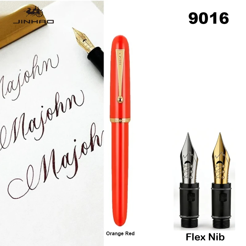 Pióro wieczne Jinhao 9016, akrylowe, transparentne, luksusowe, z piórem Majohn Flex, do pisania, artykuły biurowe, szkolne, artykuły papiernicze. — zdjęcie produktu 3
