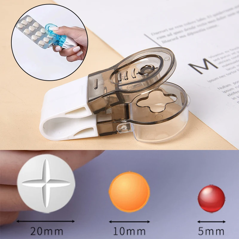 

1Pcs Portable Pill Taker Anti Pollution Artifact Medication Dispenser Pill Taker Cup Organizer For Vitamins Pill Popper