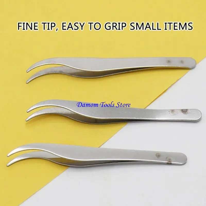 57 Be Stainless Steel Tweezer 뷰티 전문가를위한 경사 팁 의료 응용 프로그램 전문 블랙 헤드 추출 5pcs