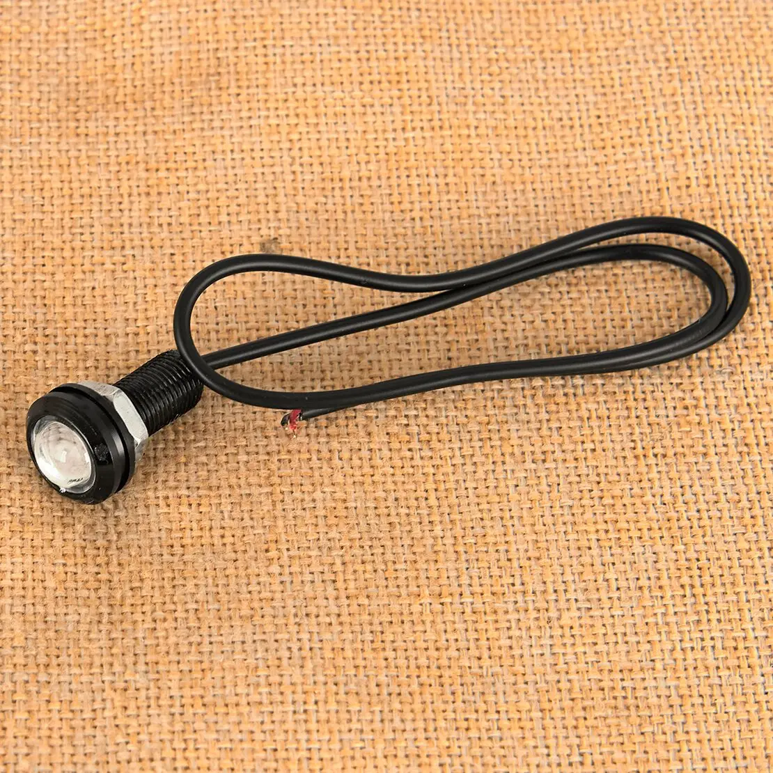 10pcs Red LED Car Daytime Running Fog Reverse Light Eagle Eye Lamp Bulb 23mm 9W 12V fit for Motorcycle Truck Mountain Bike Boat