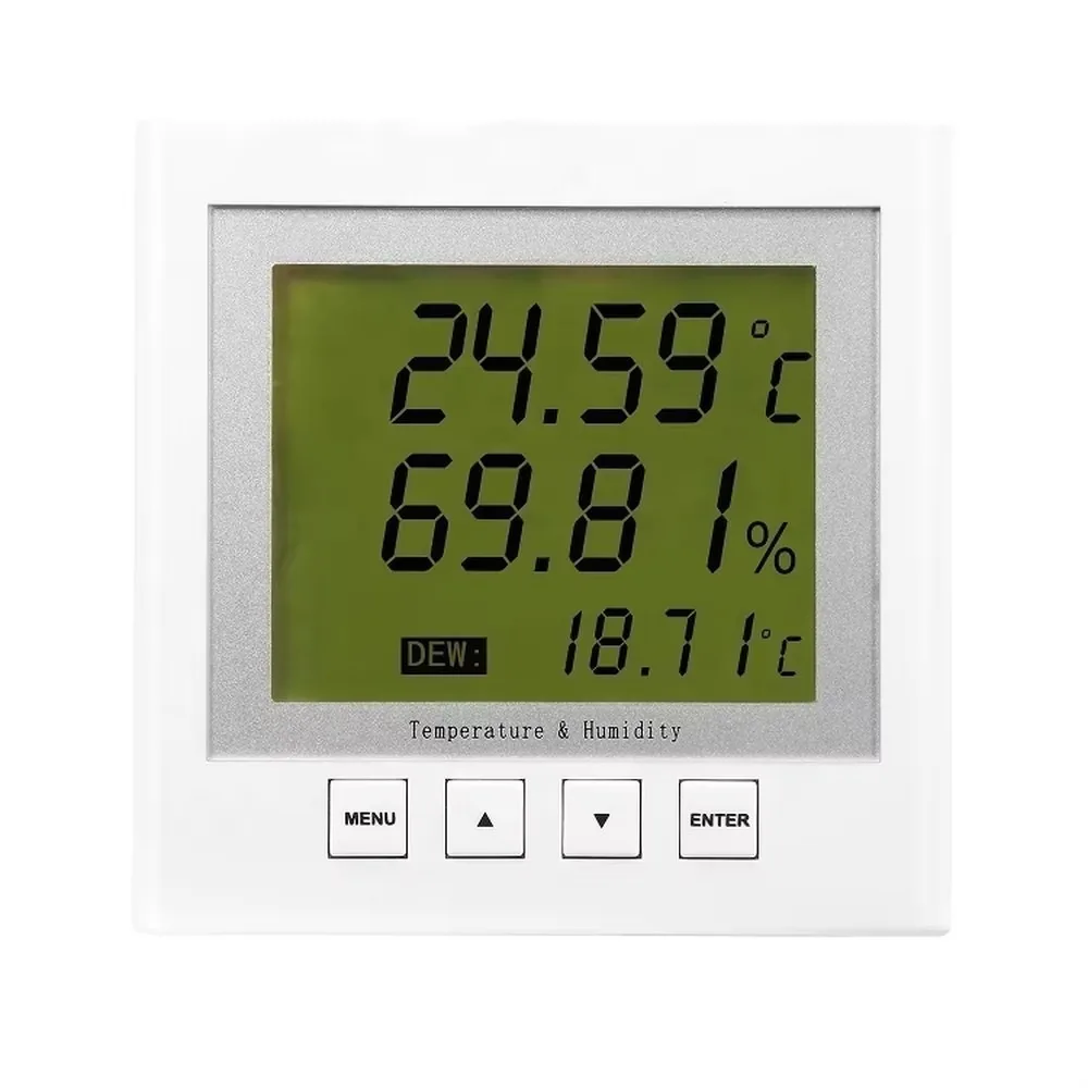 Industrial RS485 MODBUS-RTU Temperature Humidity Sensor LCD Dew Point Monitor CE Certified 12-Month