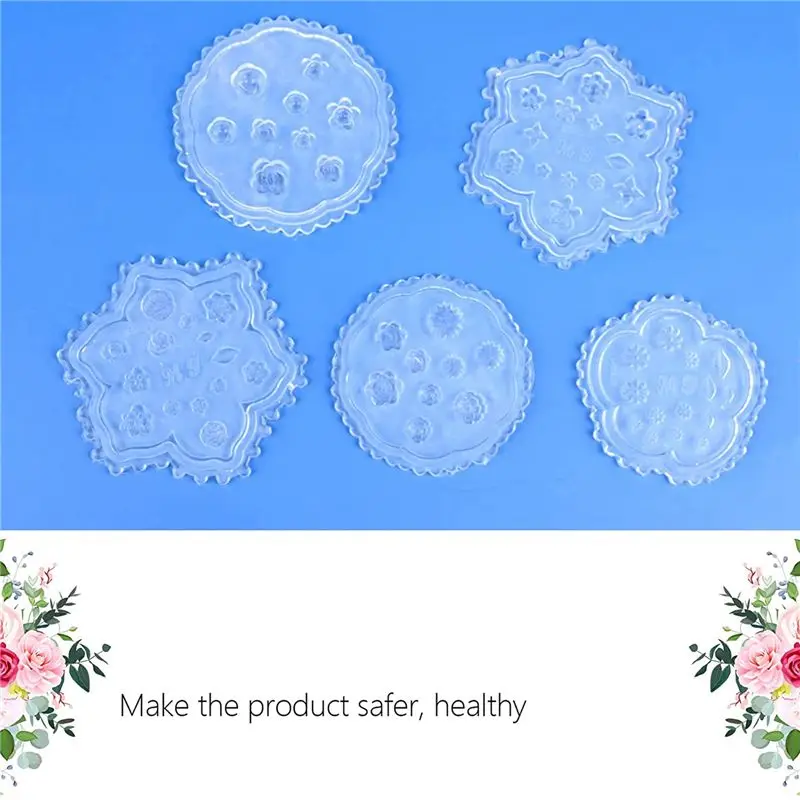 A013 10 Pcs Flower Polymer Clay Molds Mini Resin Polymer Clay Cutters Small Flower Mold Daisy Clay Molds