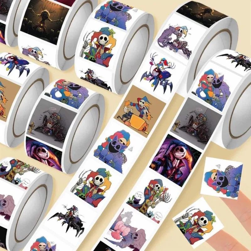 

500PCS Kawaii Game Poppy Playtimes Series Sticker Creativity Cartoon Character HD Printing DIY Phone Case Graffiti Sticker