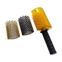 Snowboard Wax Brush Kit Efficient with Axle Handle Cover Electric Roller Brush Ski Brush Kit Ski Waxing Brushes Ski Wax Brushes