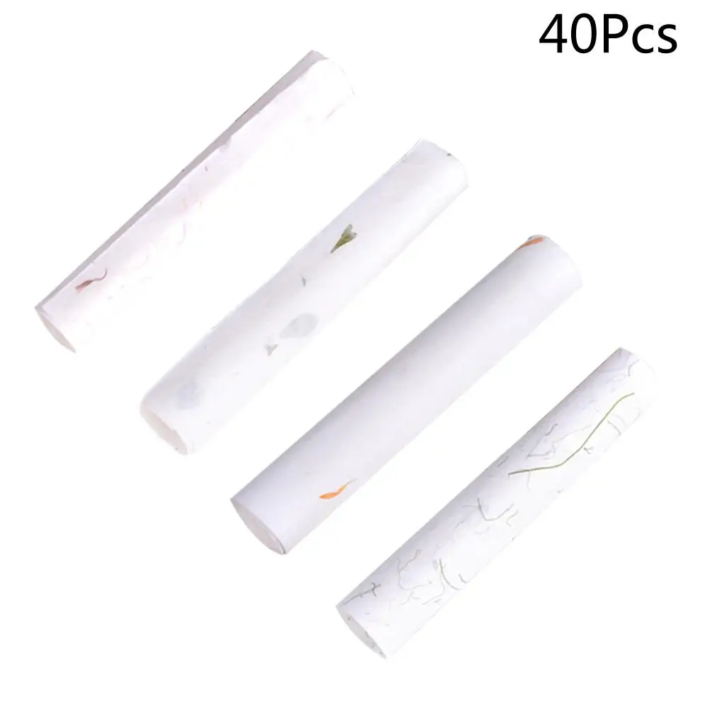 

40 Pcs Rice Paper for Writing Wildflower Wrapping Lampshade Chinese Calligraphy