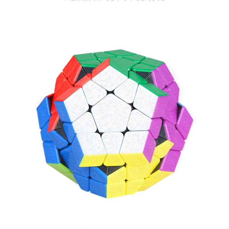 Magiczna kostka Stickerless 5x5 Dodecahedron zawód magiczna Puzzle do układania na czas 12 twarz Megaminx magiczna zabawka Cubo dzieci edukacyjne zabawki