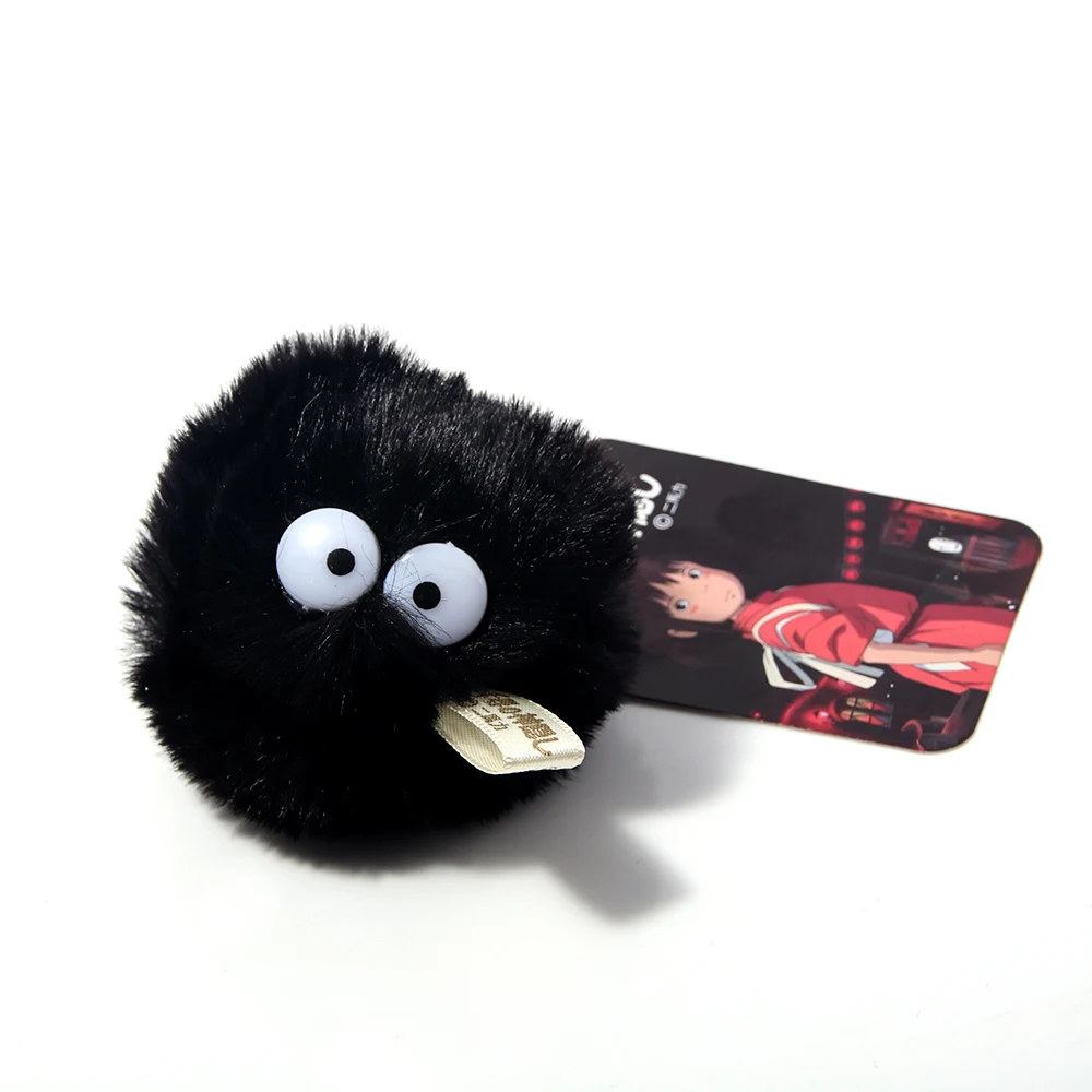 อะนิเมะ Hayao Miyazaki พวงกุญแจถ่านหิน Elf Ball จี้ผมเหมาะสําหรับผู้ชายผู้หญิงกระเป๋ากระเป๋าสตางค์อุปกรณ์เสริมการ์ตูนจี้ของขวัญ