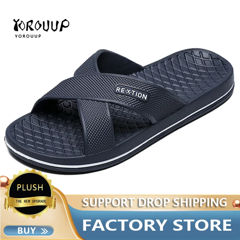 Brand Men\'s Slippers Home Slippers EVA Material Fashion Men\'s Shoes 2024 New Summer Beach Slippers High Quality Man Slippers