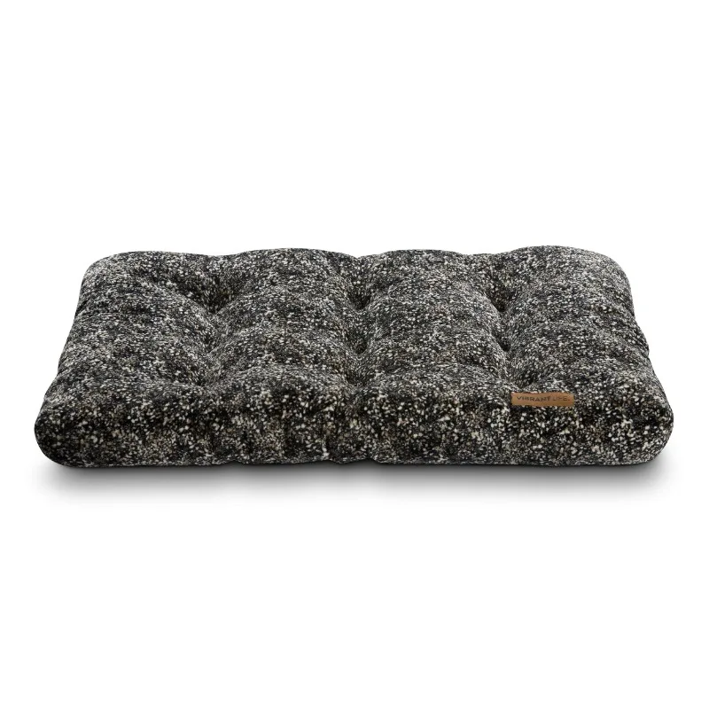 

Life Large Dog Bed, Tufted Plush Black 42" x 32"